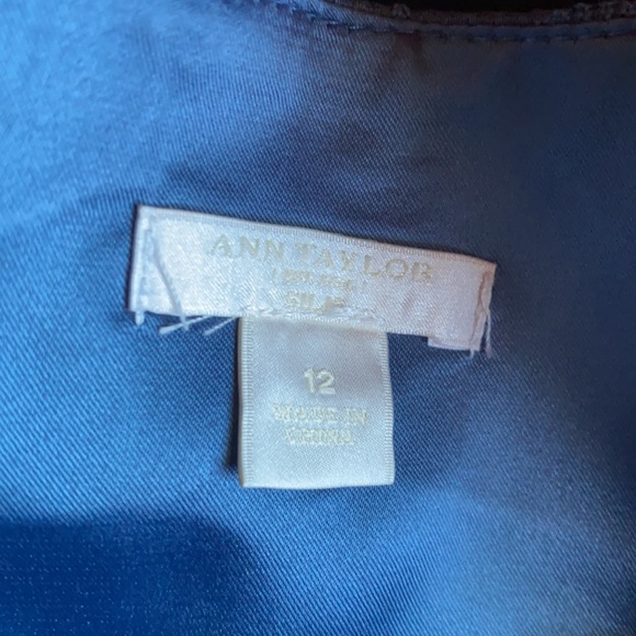 Formal Blue Floral Mid-Length Dress WORN ONCE - Picture 7 of 7